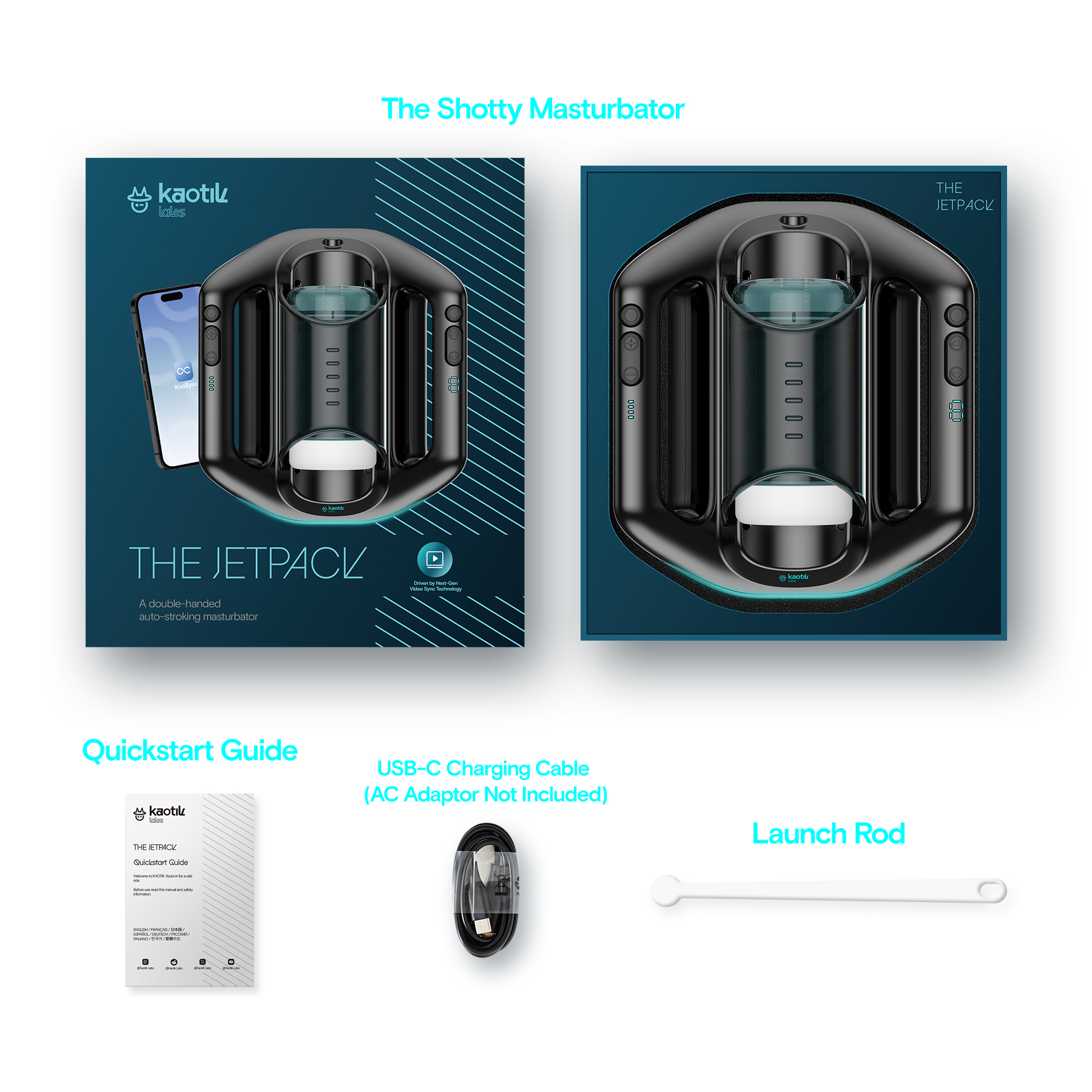 MASTURBATEUR JETPACK A DOUBLE POUSSEE - KAOTIK LABS – Image 8