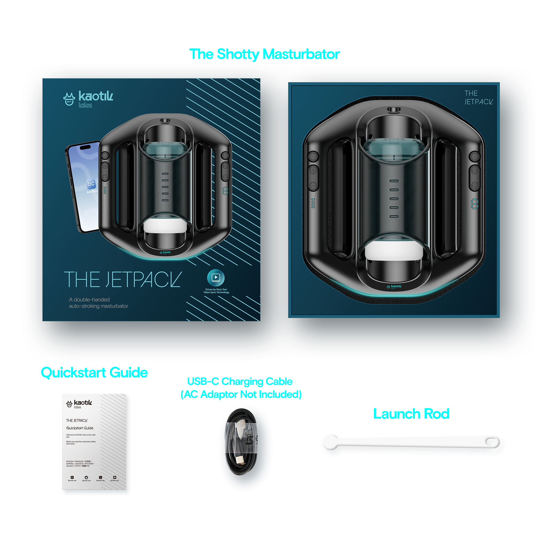 MASTURBATEUR JETPACK A DOUBLE POUSSEE - KAOTIK LABS – Image 9